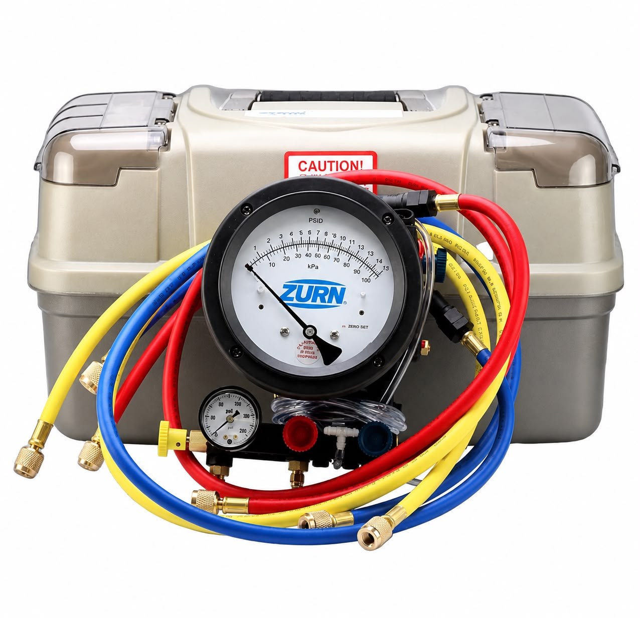 Backflow testing gauge kit