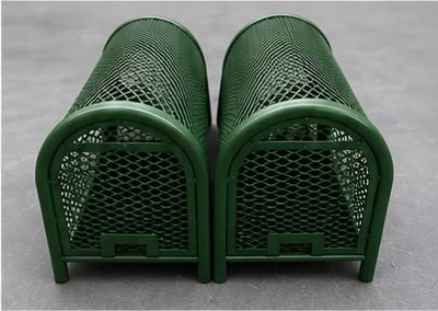 Two backflow cages side by side